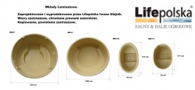 balie z wkadem z laminatu plastic hot-tub