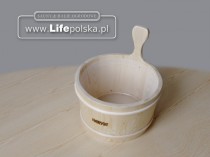 Buckets of plastic insert to the sauna garden