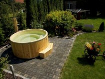 Garten Badewannen mit laminat