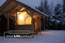Balia i sauna ogrodowa pod zadaszeniem Sauny Ogrodowe www.LifePolska.pl www.sauna-ogrodowa.pl