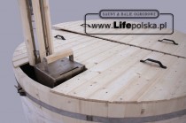 Drewniana pokrywa do balii ogrodowej Balie i Sauny Ogrodowe www.LifePolska.pl