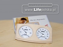 Sauny Ogrodowe www.LifePolska.pl Termo-higrometr do sauny ogrodowej